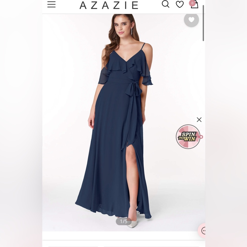 Dark Navy Azazie Bridesmaid Dress